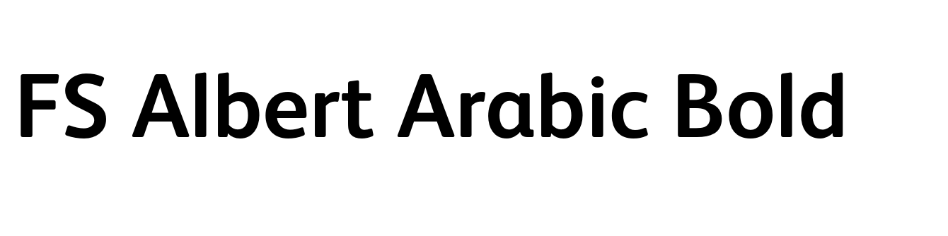 FS Albert Arabic Bold
